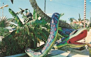 Panama City Beach FL Goofy Golf Snake & SnoBall Postcard