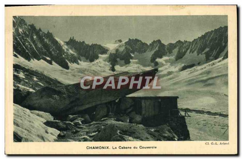 Old Postcard Chamonix Mountaineering hut cover