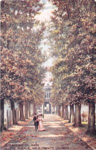 The Avenue Holy Trinity Church Stratford on Avon UK Tuck Oilette postcard