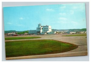 Vintage 1960's Postcard Kanawha Airport Tower Airplanes Charleston West Virginia