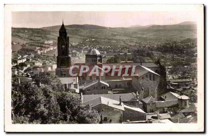 Old Postcard Le Puy The cathedral and general view