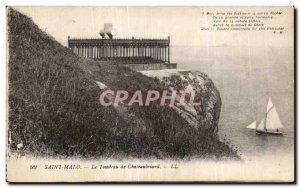 Old Postcard Saint Malo Le Tombeau de Chateaubriand