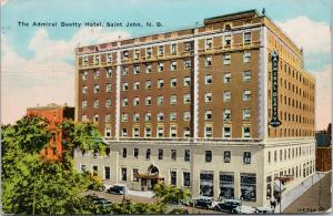 Admiral Beatty Hotel Saint John New Brunswick NB Postcard D72