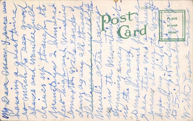 PASADENA CALIFORNIA-A WALK THROUGH BUSCH GARDENS POSTCARD 1920s