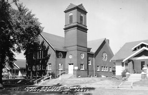 First Baptist Church real photo Centerville, Iowa