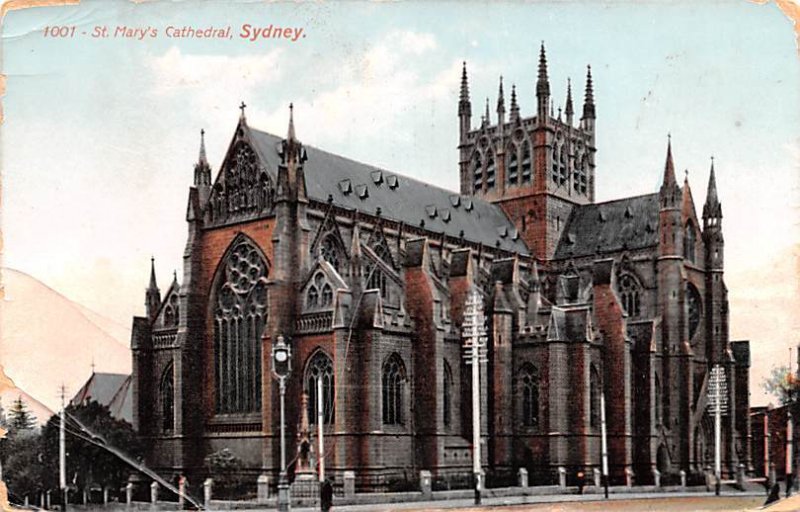 St Mary's Cathedral Sydney Australia Unused 