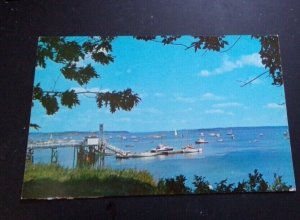 UNUSED PC -  CASCO BAY FROM FALMOUTH FORESIDE, PORTLAND, MAINE - SCRAPBOOK PULL