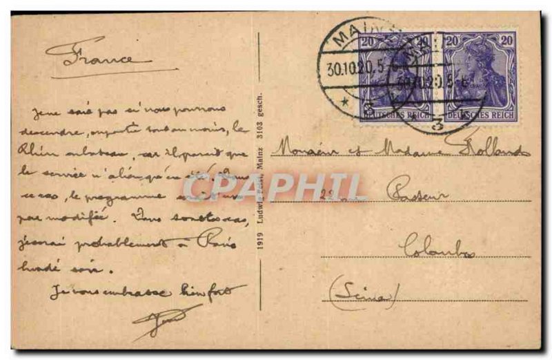 Mainz Old Postcard Holzturn