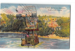 Niagara Falls Canada Postcard 1930-1950 Spanish Aerocar Over Whirlpool