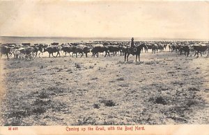 Coming up the Trail, with the Beef Herd Cowboy 1907 