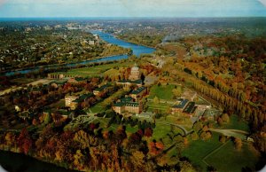USA Panoramic View River Campus University of Rochester New York Chrome 08.84