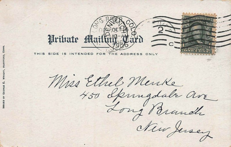 Phoenix Mutual Life Insurance, Hartford, Connecticut, Private Mailing Card, Used