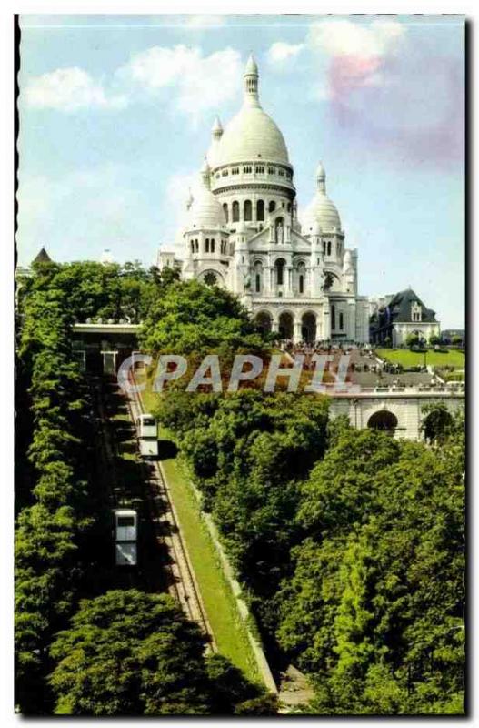 Paris Modern Postcard Basilica of the Sacred Heart of Montmartre