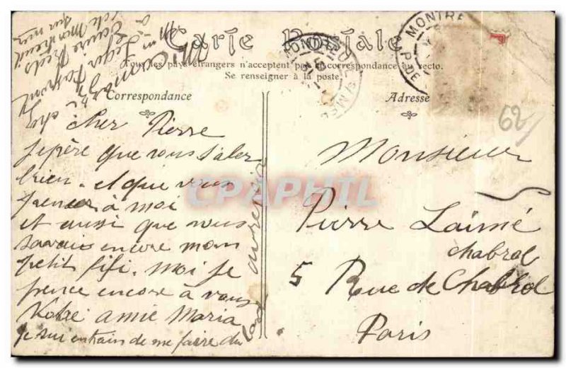 Old Postcard Montreuil Sur Mer (Pas de Calais) Les Remparts