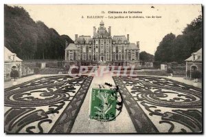 Old Postcard Chateaux Calvados Balleroy The Gardens and the Castle seen from ...