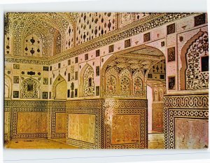 Postcard Inside Famous Amber Fort, The Palace Of Mirrors, Jaipur, India