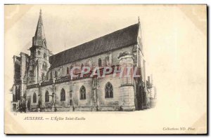 Old Postcard Auxerre L & # 39Eglise Saint Eusebe