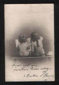 3060590 NUDE Girls w/ Photo-Album Vintage PHOTO card RPPC