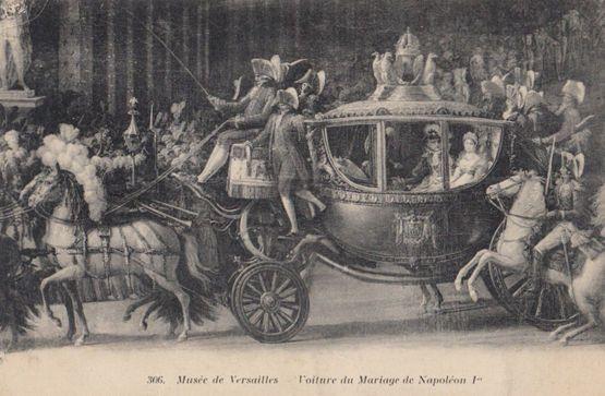 The Car Voiture De Marriage Napoleon 1st Versailles Museum Antique Postcard