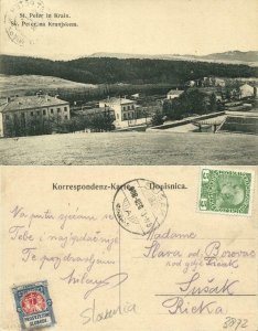 slovenia, St. PETER, Duchy of Carniola, Panorama (1908) Postcard