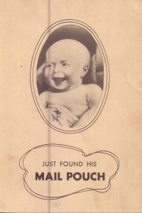 Vintage Baby Just Found His Mail Pouch Tobacco Trade Card