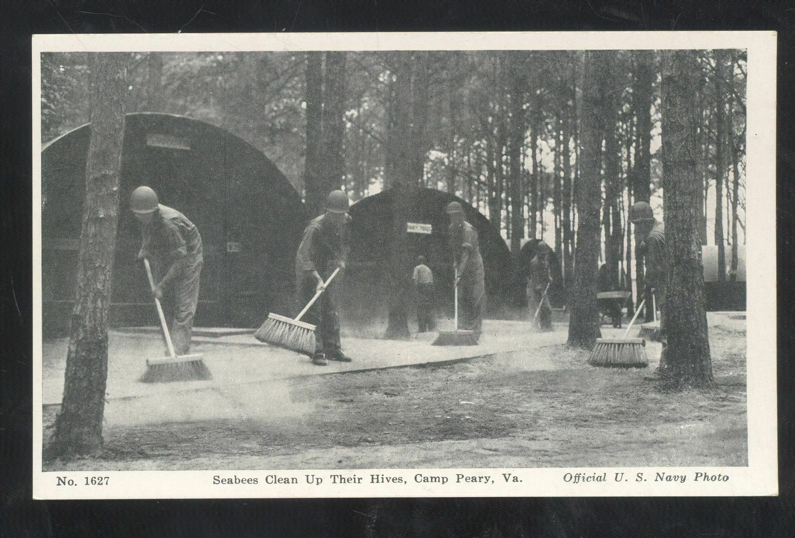Camp Peary Virginia Official US Navy Photo Home of the Seabees Postcard