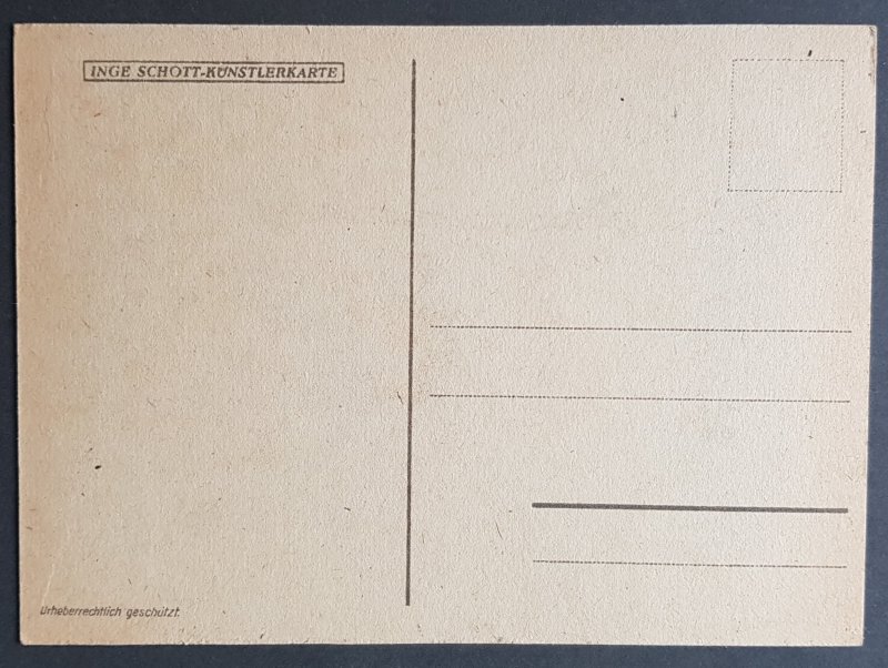 THIRD REICH ORIGINAL PROPAGANDA POSTCARD 'A PEOPLE GET UP READY FOR THE ...