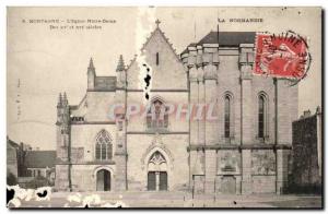 Old Postcard Mortagne L & # 39Eglise Our Lady Of Normandy