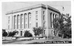 Stockton Kansas Court House Real Photo Antique Postcard K95776