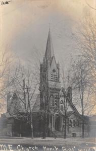 F2/ North Baltimore Ohio RPPC Postcard 1907 M.E. Church Building