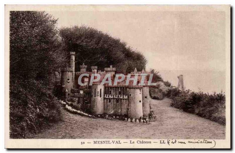 Old Postcard Mesnil Val Le chateau