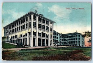 Panama Postcard Hotel Tivoli Canal Zone Overprint 1911 Posted Antique