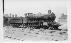 GWR 5352 Train at Newton Abbot Station Great Western Railway RPC Old Postcard