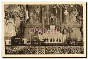 Old Postcard Paray Le Monial Interior Of The Chapel of the Monastery of the V...