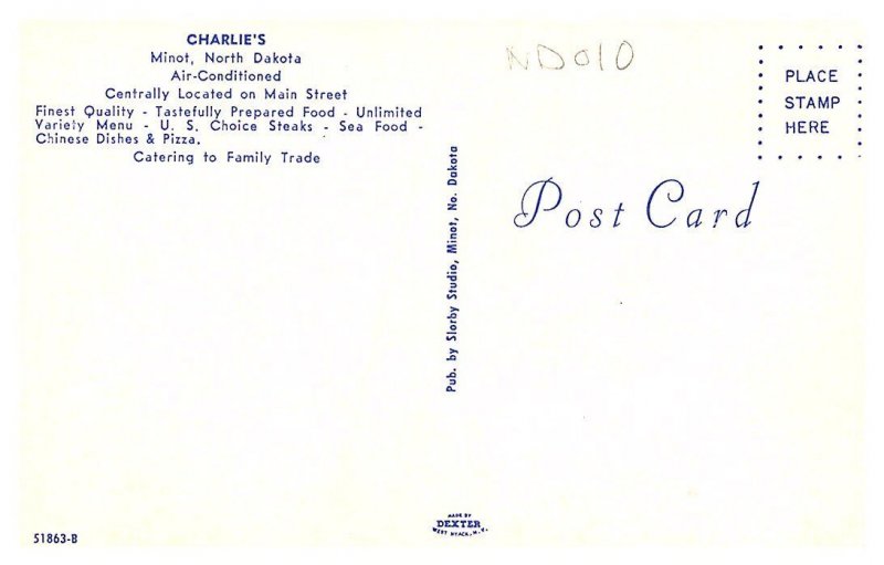 North Dakota Minot ,  Charlie's