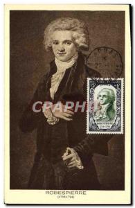 VINTAGE POSTCARD Robespierre 1758 1794
