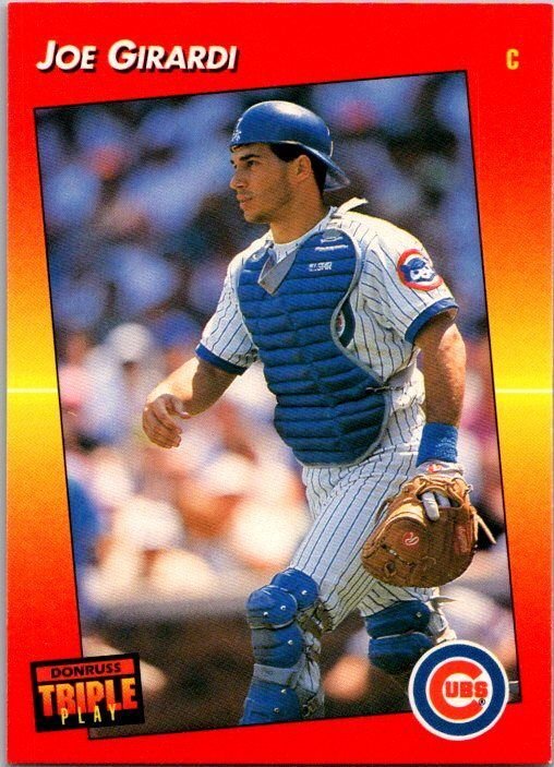 1992 Donruss Baseball Card Joe Girardi Chicago Cubs sk3185