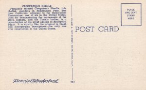 Vintage Postcard Cleopatra's Needle Planetarium Rosicrucian Park San Jose CA