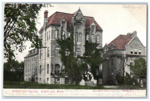 1905 Albert Lea College Exterior Building Albert Lea Minnesota Vintage Postcard