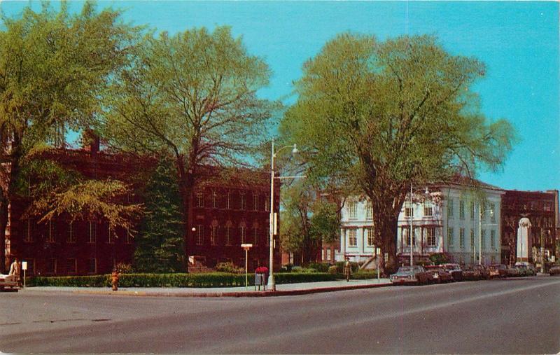 Genesee County Building Batavia New York NY Court House Upton Monument Postcard