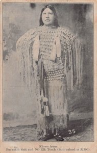 DS1/ Hobart Oklahoma Native American Indian Postcard c10 Kiowa Anna 482