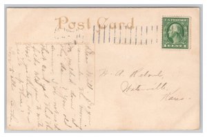 Williamson Dam Clay Center Kansas Postcard