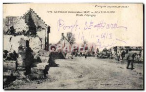 Postcard Old Army Road Bridge St Mard Epagny