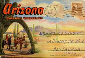 Folder -  Arizona, America's Wonderland (18 views + covers + narrative + map)  