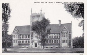 Maine Brunswick Hubbard Hall The Library Of Bowdoin College