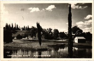 PC GOLF, CANCHA DE GOLF, ASCOCHINGA, Vintage REAL PHOTO Postcard (b45345)