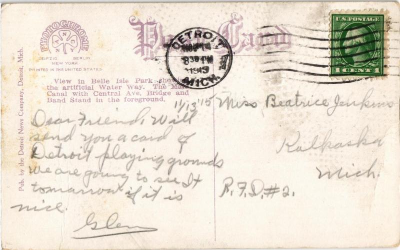 BELLE ISLE PARK DETROIT MICHIGAN