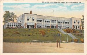 F3/ Virginia Beach Virginia Postcard 1924 Princess anne Country Club Tennis 6