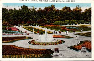 Indiana Indianapolis Garfield Park Sunken Gardens 1928