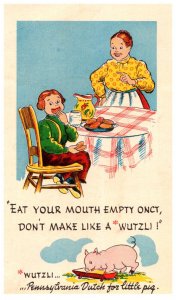 Eat your mouth empty onct, Pennsylvania  Dutch